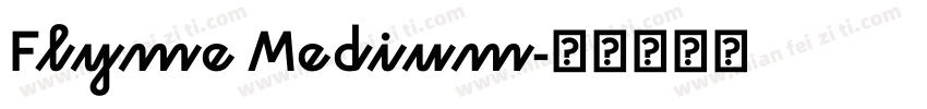 Flyme Medium字体转换